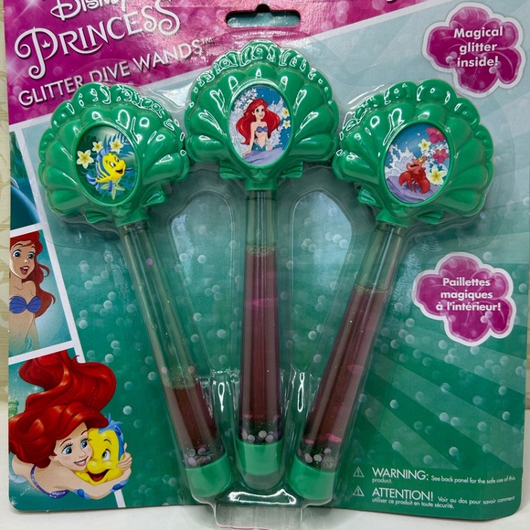 Disney Princess Ariel Glitter Dive Wands - Picture 4 of 4